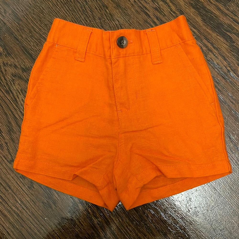Janie and Jack Orange Boys Shorts